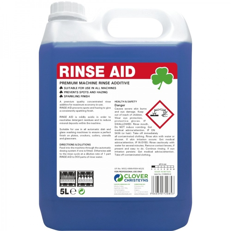 Clover Chemicals Rinse Aid - Premium Rinse Aid Additive (407)